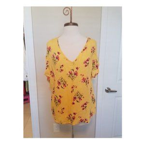 Yellow Floral Top